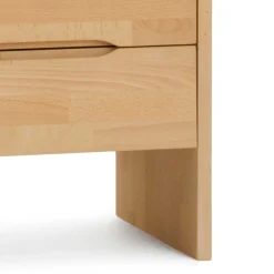 Schubladen Nachttisch Cranoz aus Buche Natur lackiert