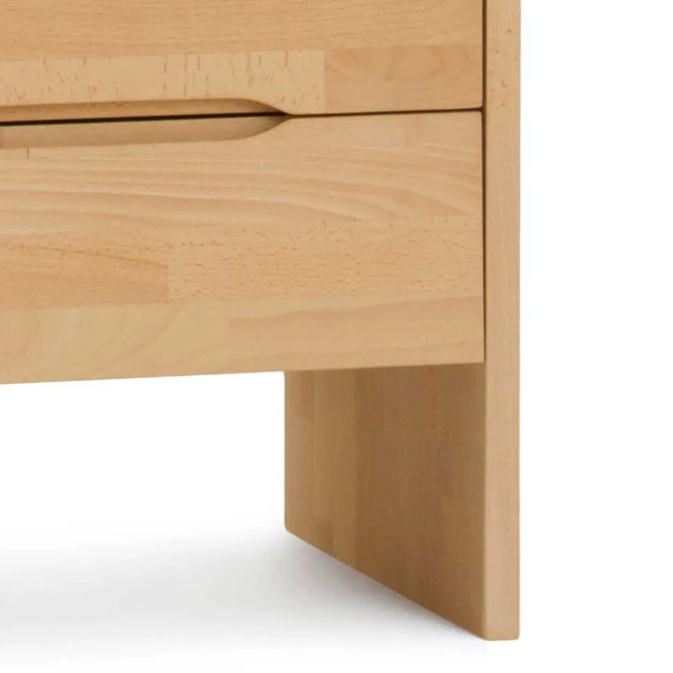 Schubladen Nachttisch Cranoz aus Buche Natur lackiert