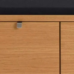 Schubladen Sitzbank Helvana mitr Eiche furniert