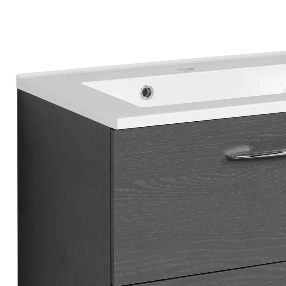 Schubladen Waschtisch in Grau - Juventuda