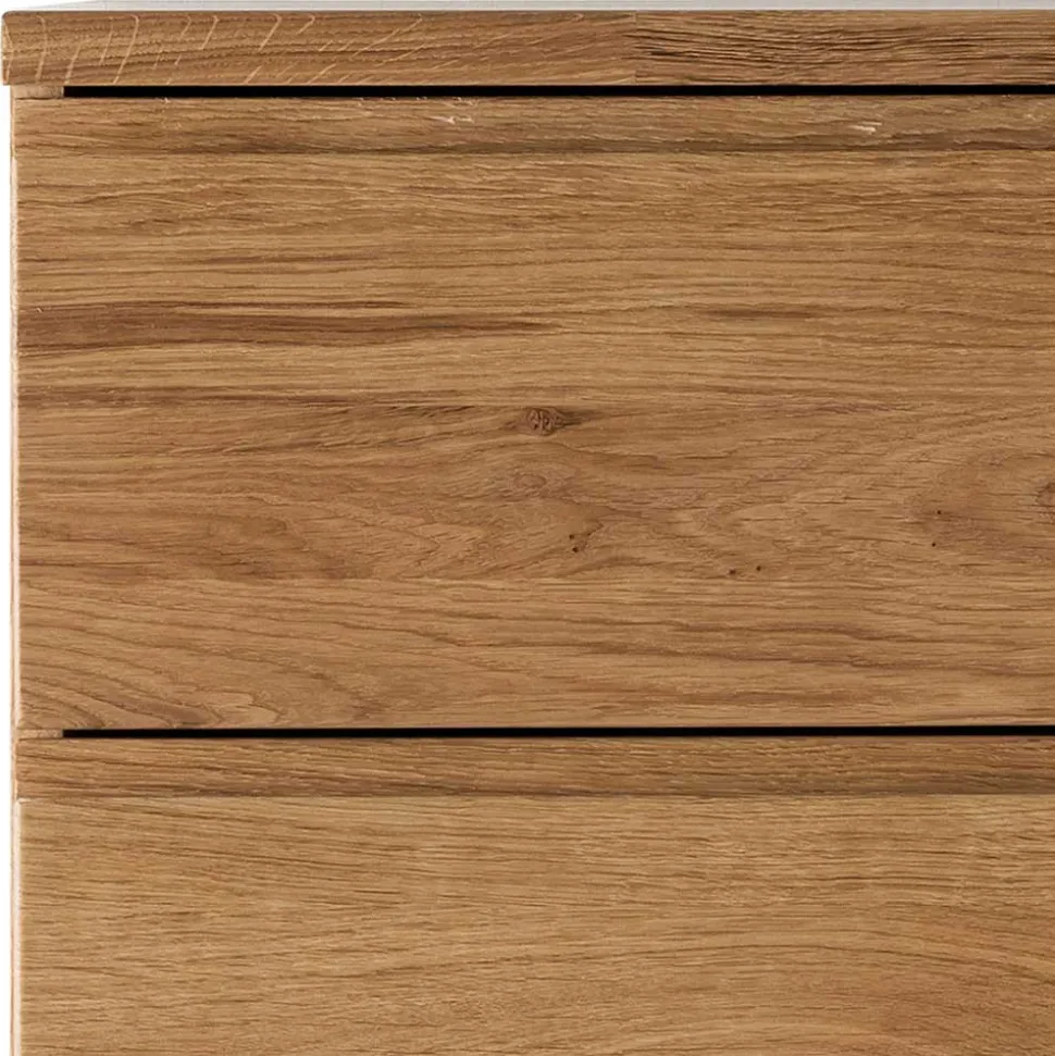 Schubladen-Hochkommode mit Griffmulden - Atluvia