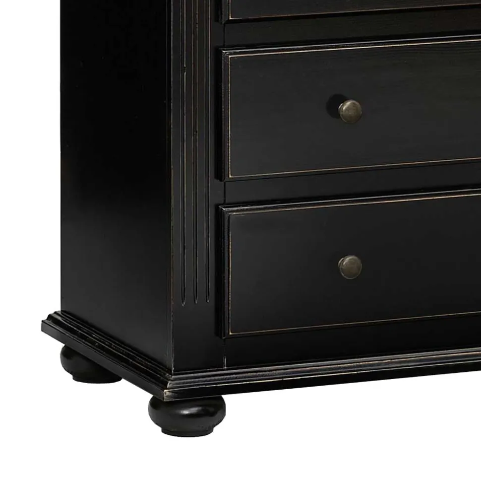 Schubladenkommode Mamaia in Schwarz