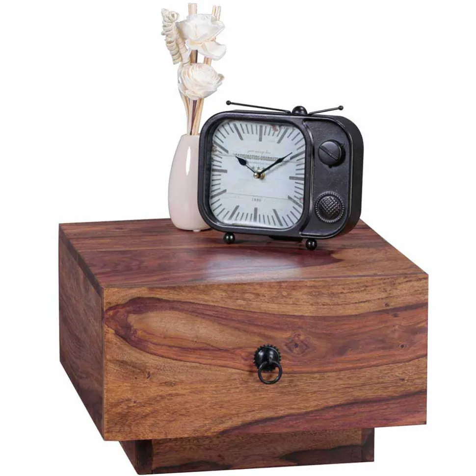 Schubladen-Nachttisch Hoslo quadratisch 40x40cm