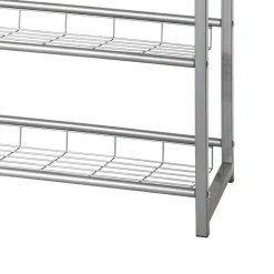 Schuhaufbewahrung Xenia in Alufarben