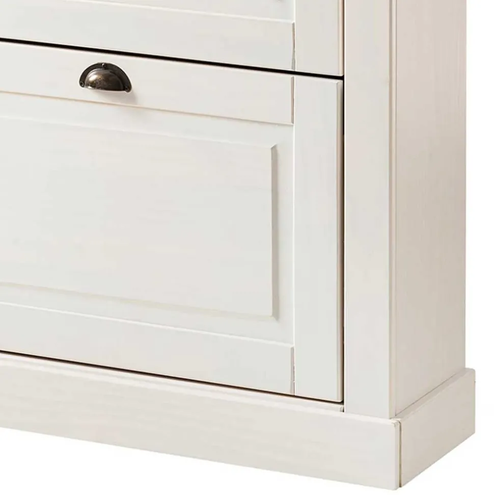 Schuhkipper in Weiß mit Grau - Lucasario