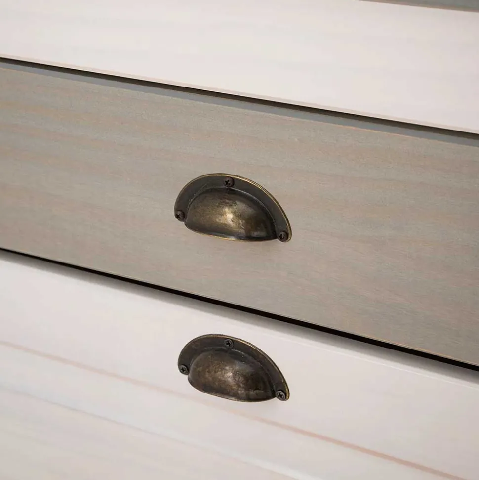 Schuhkipper in Weiß mit Grau - Lucasario