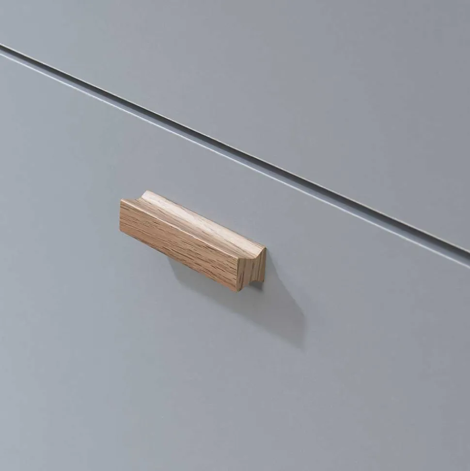 Schuhkommode in Grau und Eiche Optik - Caldaro