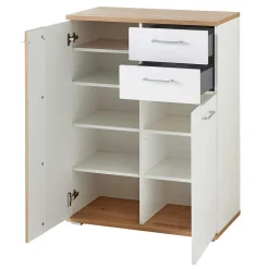 Schuhkommode in Weiß & Wildeiche NB - Symbrosia