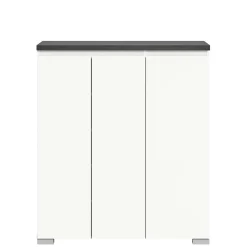 Schuhkommode in Weiß und Dunkelgrau - Suad