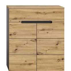 Schuhkommode in Wildeiche mit Grau - Norja