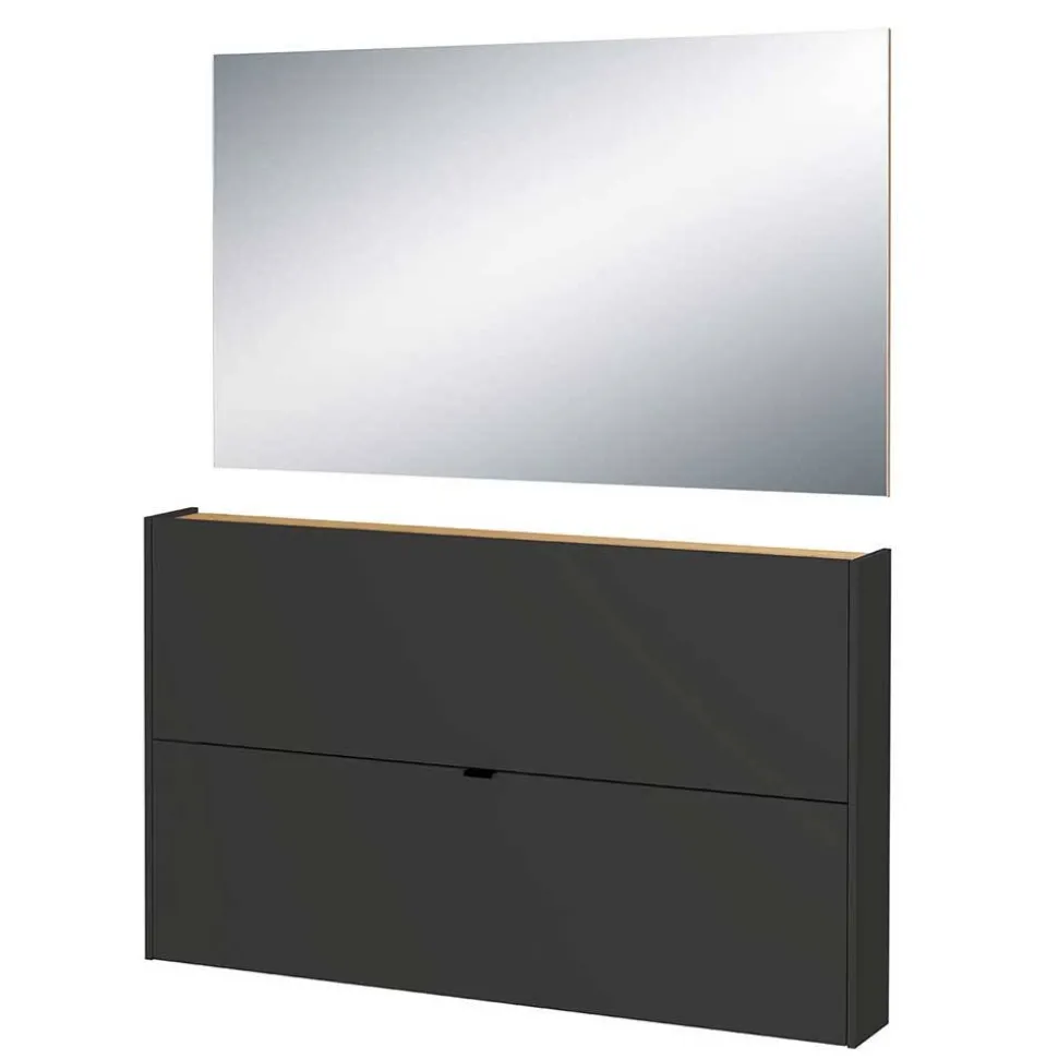 Schuhkommode und Spiegel Set - Sidgarus (zweiteilig)