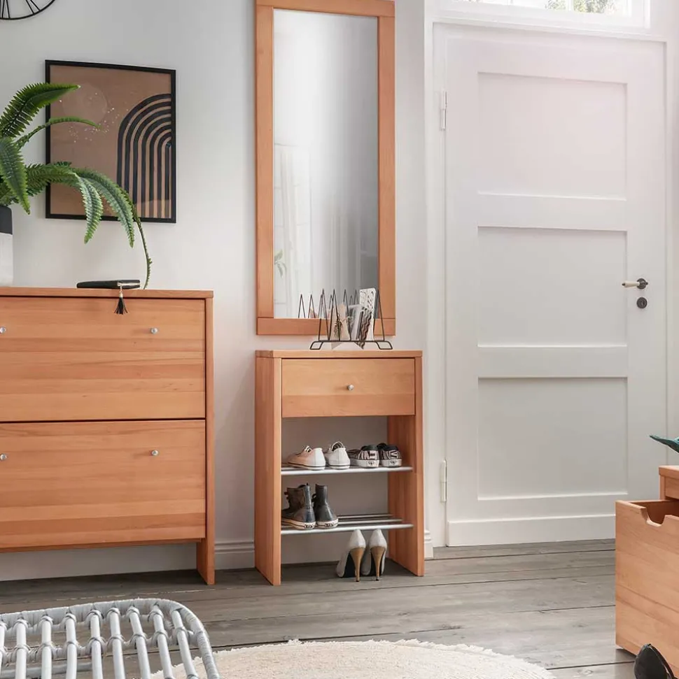 Schuhregal mit Schublade und 2 Ablagen - Shimousa