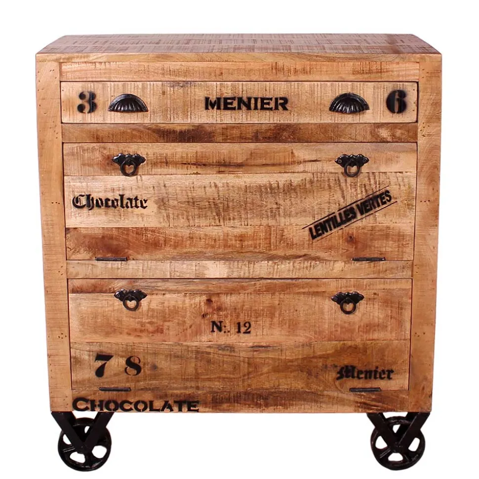 Schuhschrank aus Recyclingholz & Metall - Indri