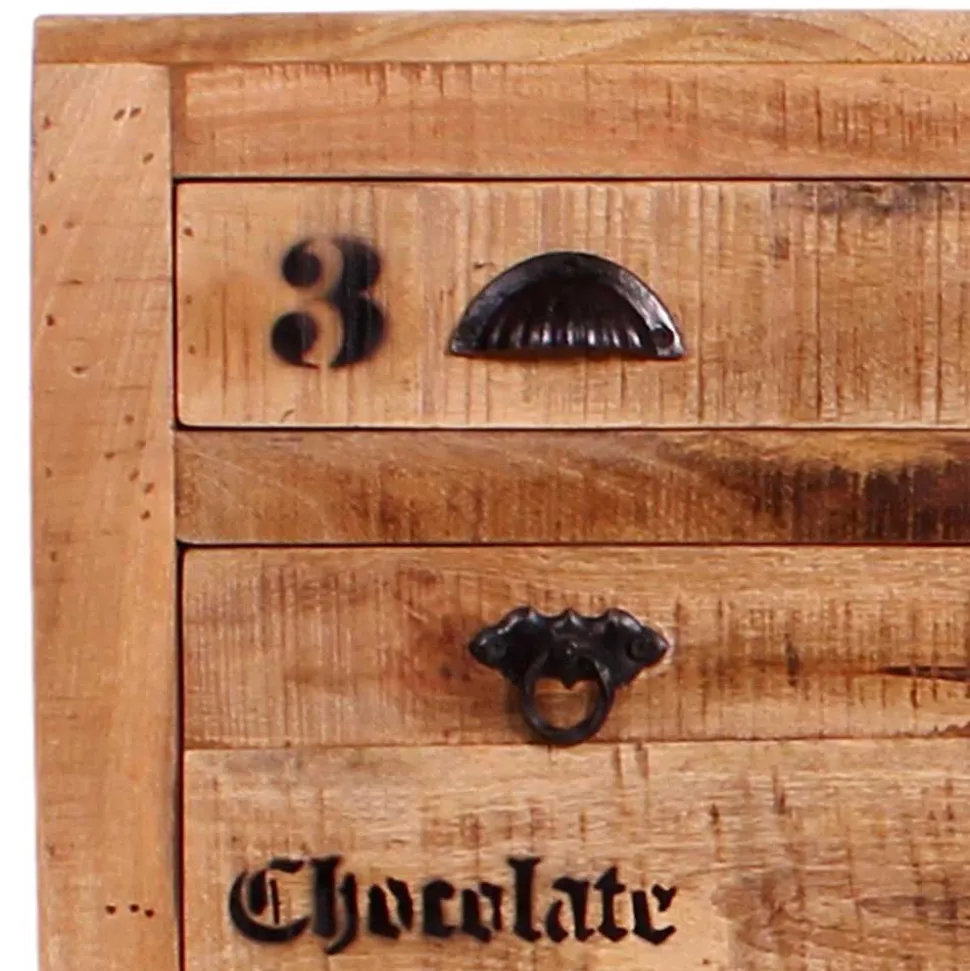 Schuhschrank aus Recyclingholz & Metall - Indri