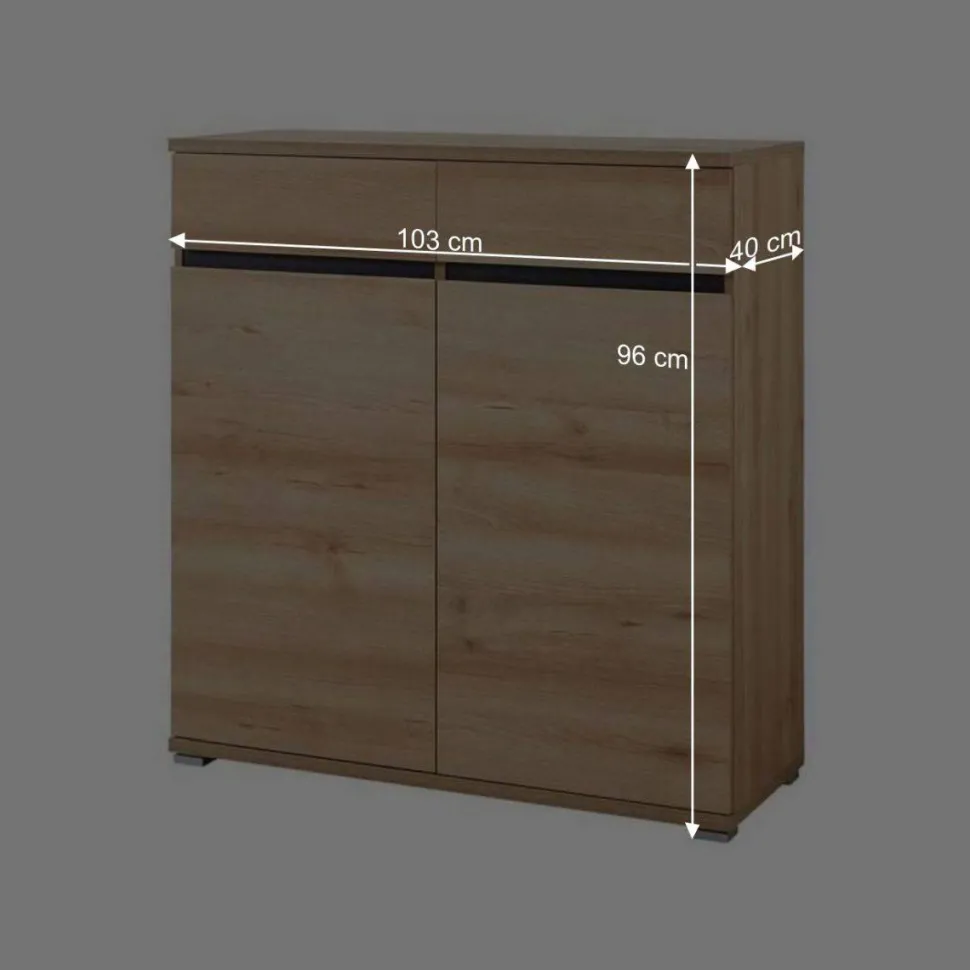 Schuhschrank Curelino in Buche