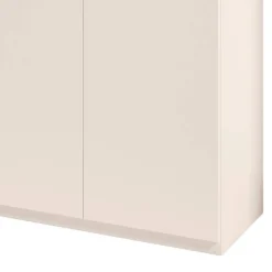 Schuhschrank in Weiß und Holzoptik Braun - Addara