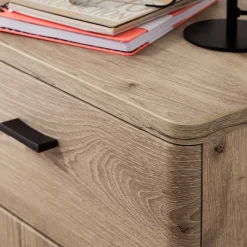 Schuhschrank in Wildeiche Optik & Grau - Baiamare