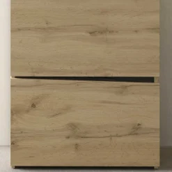 Schuhschrank in Wildeiche & Schwarzgrau - Paula