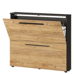 Schuhschrank in Wildeiche NB & Anthrazit - Lampione