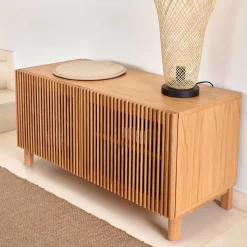 Schuhschrank mit Lamellen-Türen - Azuro