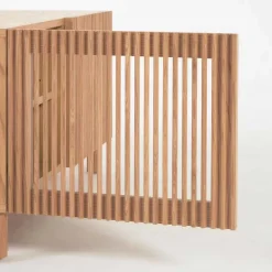 Schuhschrank mit Lamellen-Türen - Azuro