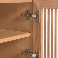 Schuhschrank mit Lamellen-Türen - Azuro