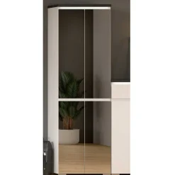 Schuhschrank mit vier Spiegeltüren - Suad