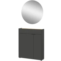 Schuhschrank und Spiegel Set - Sidgarus (zweiteilig)