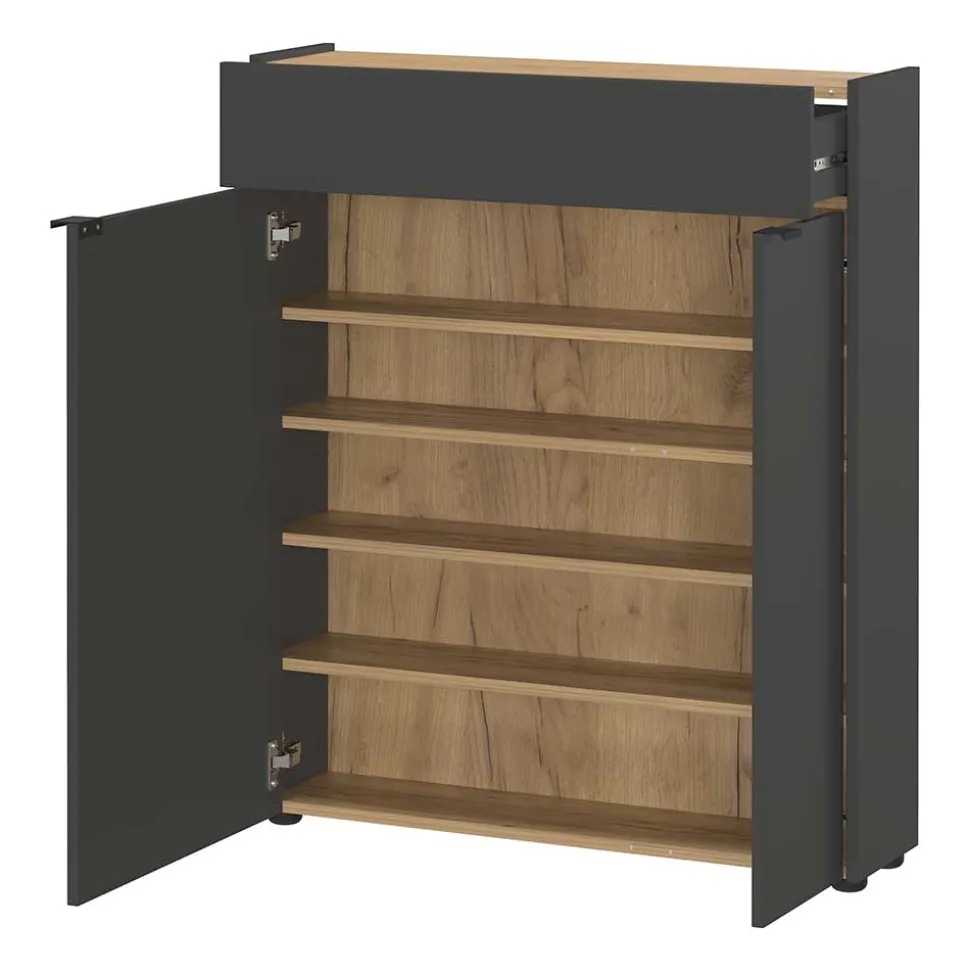 Schuhschrank und Spiegel Set - Sidgarus (zweiteilig)