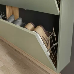 Schuhschrank und Spiegel Set - Point (zweiteilig)