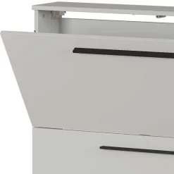 Schuhschrank zum Aufhängen in Hellgrau - Guaran