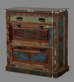 Schuhschränkchen Jamaica im Shabby Chic Design