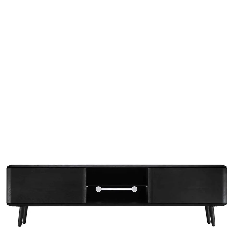 Schwarz geöltes TV Board aus Eiche - Vlotho