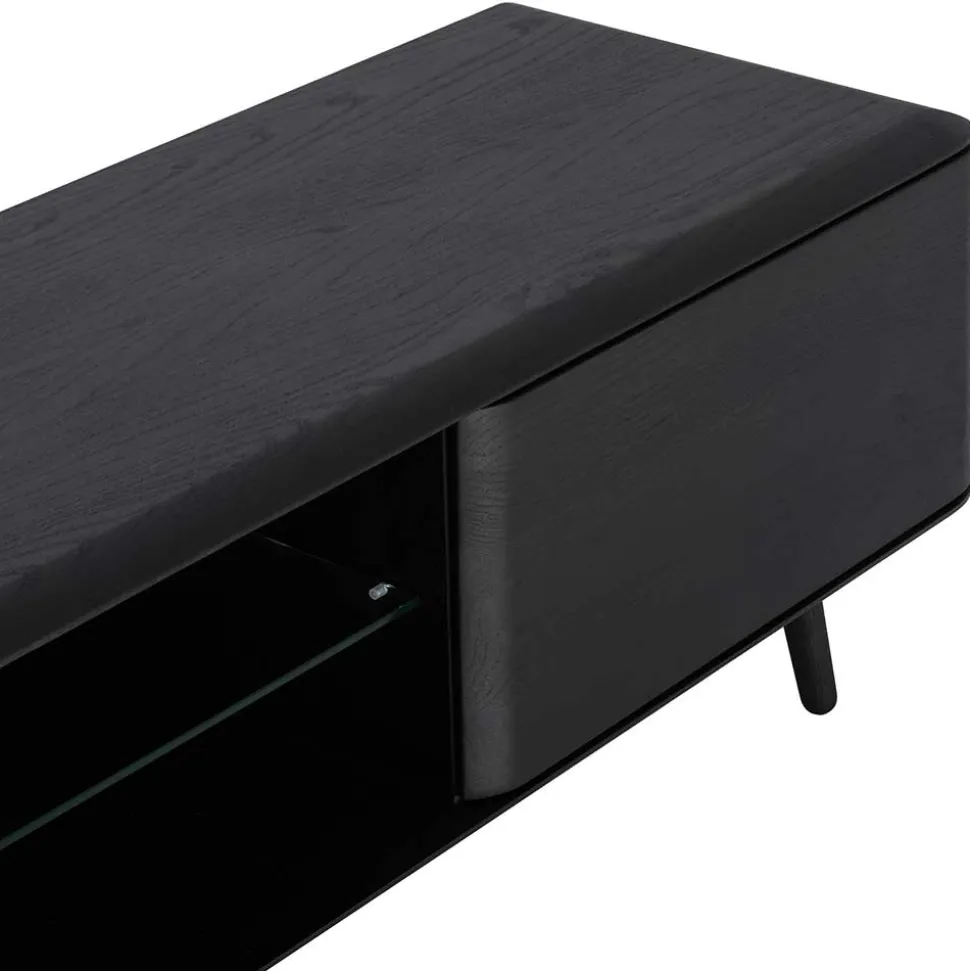 Schwarz geöltes TV Board aus Eiche - Vlotho