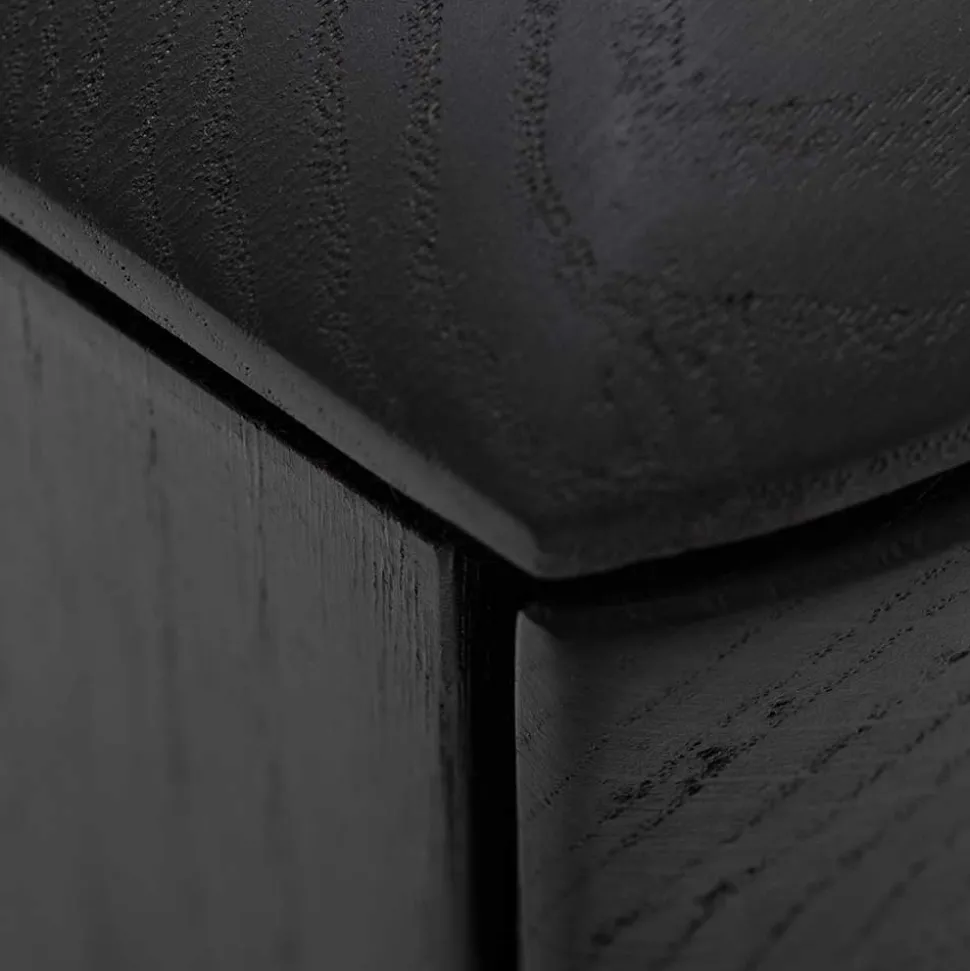 Schwarz geöltes TV Board aus Eiche - Vlotho