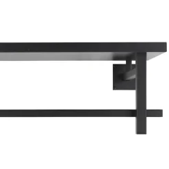 Schwarze Design Wandgarderobe modern - Unesc