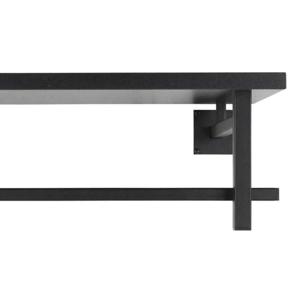 Schwarze Design Wandgarderobe modern - Unesc