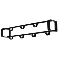 Schwarze Garderoben Kombi aus Stahl - Satroni (zweiteilig)