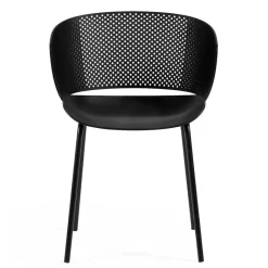 Schwarze Gartenstühle modern - Donzai (4er Set)