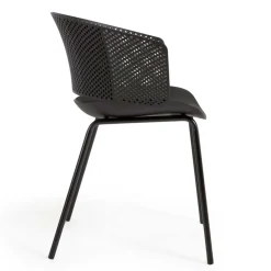 Schwarze Gartenstühle modern - Donzai (4er Set)