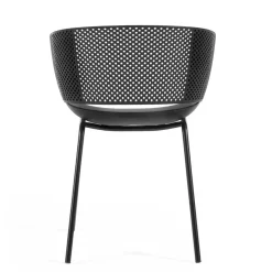 Schwarze Gartenstühle modern - Donzai (4er Set)