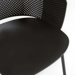 Schwarze Gartenstühle modern - Donzai (4er Set)