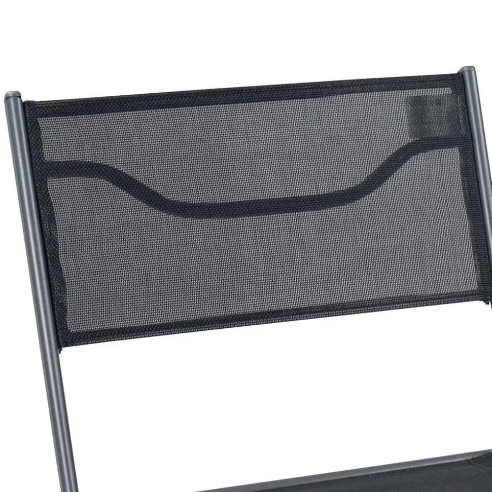 Schwarze Outdoor Essgruppe Set - Xenata (fünfteilig)