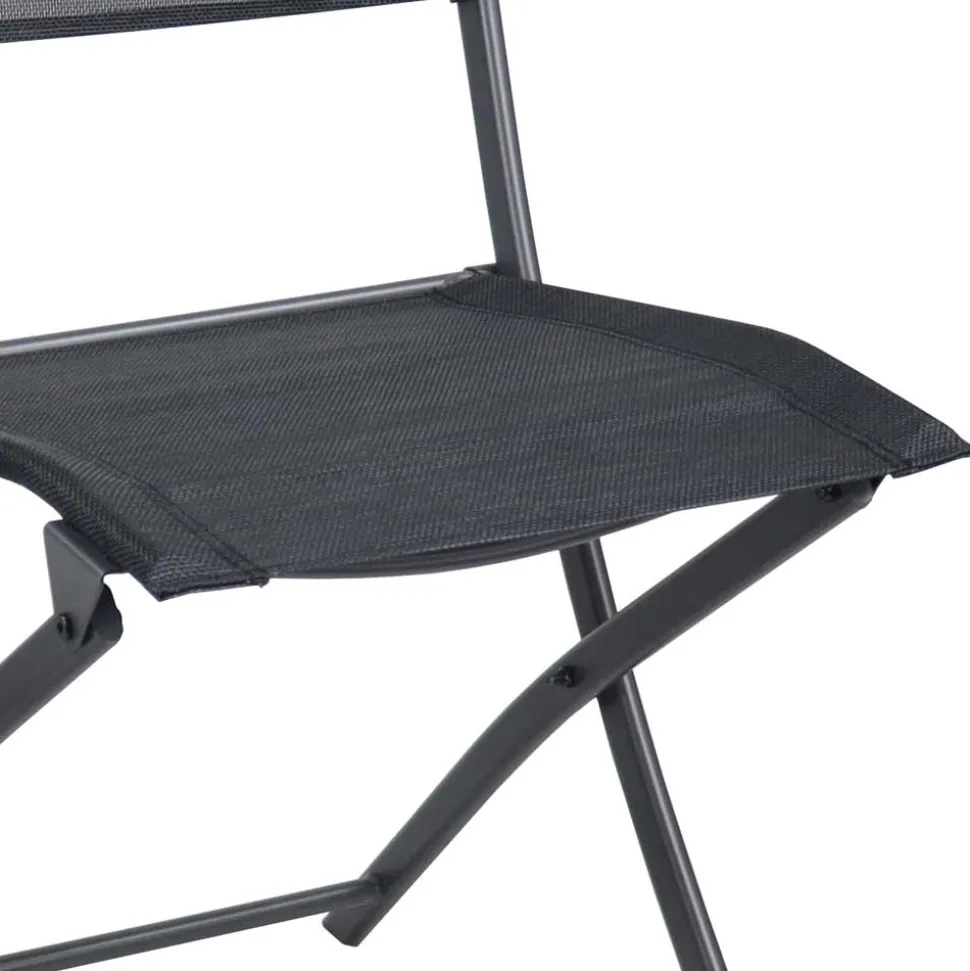 Schwarze Outdoor Essgruppe Set - Xenata (fünfteilig)