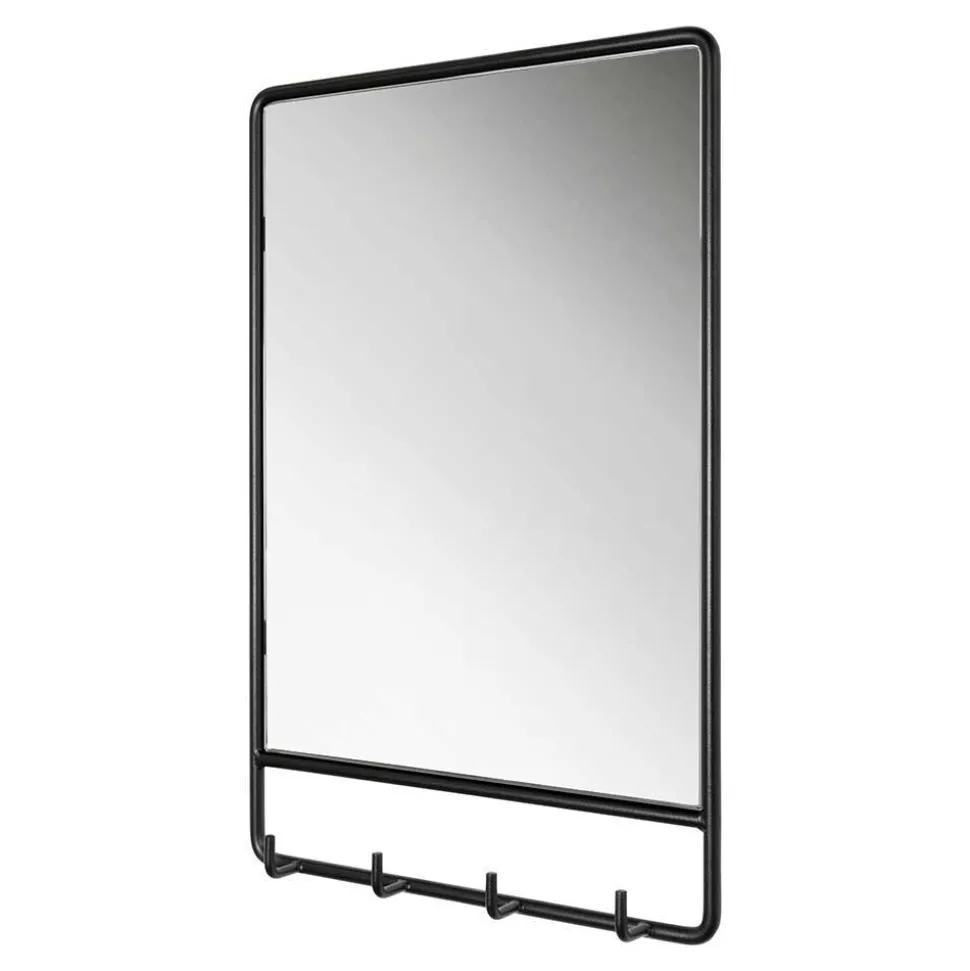 Schwarze Wandgarderobe & Spiegel - Creemas (zweiteilig)