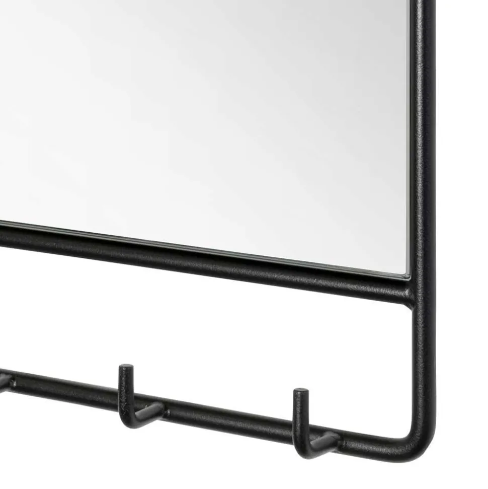 Schwarze Wandgarderobe & Spiegel - Creemas (zweiteilig)