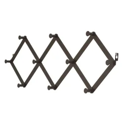 Schwarze Wandgarderobe zum Ausziehen - Dorcano