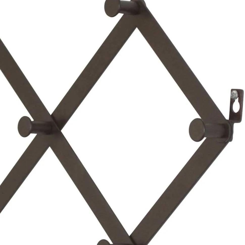 Schwarze Wandgarderobe zum Ausziehen - Dorcano