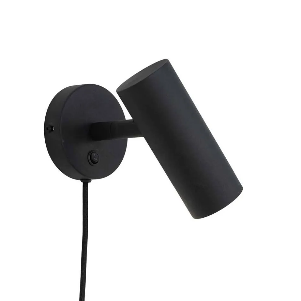 Schwarze Wandleuchte aus Stahl - Sharkona