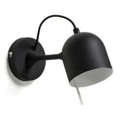 Schwarze Wandleuchte aus Metall - Gosy